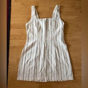 Old Navy White and Black Striped Mini Dress